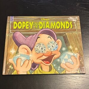 1994 Disney Snow White, Dopey Loses The Diamonds Hardback